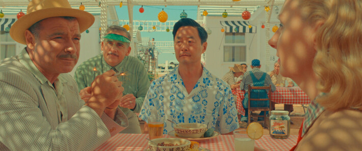 Asteroid City / Liev Schreiber, Steve Carell, Steve Park, Hope Davis Asteroid City / Liev Schreiber, Steve Carell, Steve Park, Hope Davis