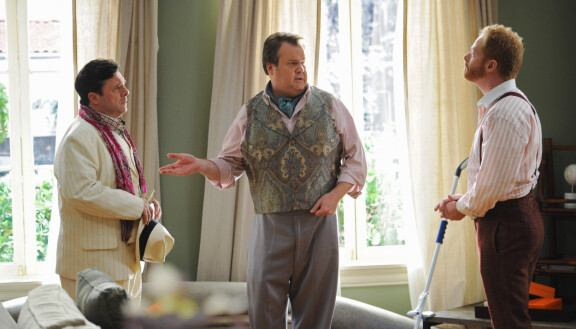 Nathan Lane, Eric Stonestreet ja Jesse Tyler Ferguson. Moderni perhe