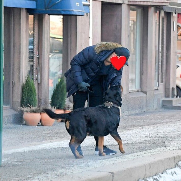 Seiskan paparazzi bongasi taannoin Martinan aussirakkaan Nala-koiran kanssa kävelyltä. Köriläs joutui kamppailemaan koiran kanssa tovin, jotta sai sen istumaan.