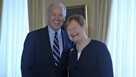 Joe Biden tuli ensimmäistä kertaa Suomeen vuonna 2011, kun hän oli Yhdysvaltain varapresidentti. Hän tapasi presidentti Tarja Halosen ja pääministeri Mari Kivniemen.