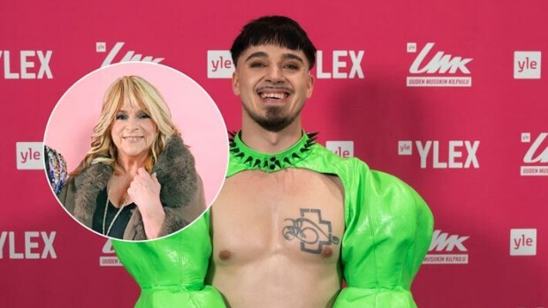 Kaksinkertainen Euroviisuedustaja Marion Rung antaa Käärijälle kultaisen neuvon Käärijä ja Marion Rung