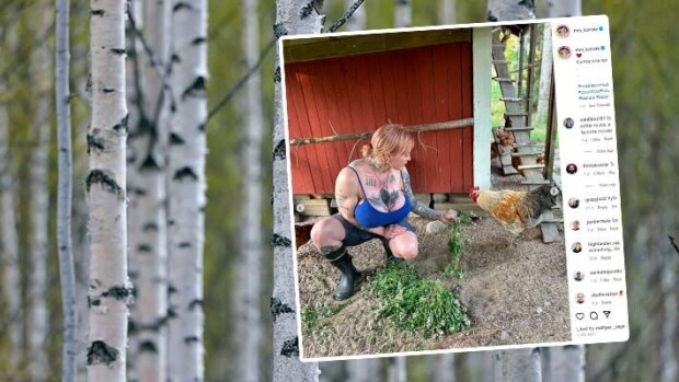 Jösses, mikä eläin! Somekaunotar hankki niin kookkaan lemmikin, että miestään pelottaa