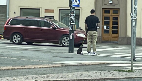Köpi Kallio kiinnitti ohikulkijan huomion liikennevaloissa – paparazzikuvat