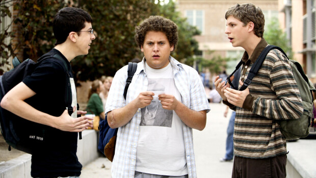 Tutkimus: tässä on kaikkien aikojen hauskin elokuva – kyseessä vuoden 2007 kulttikomedia SUPERBAD, Christopher Mintz-Plasse, Jonah Hill, Michael Cera, 2007. Columbia Pictures/courtesy Everett Collection