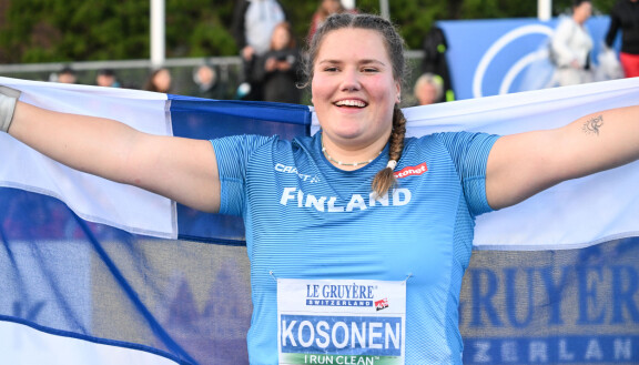 Silja Kosonen voitti alle 23-vuotiaiden EM-kilpailussa moukarinheiton EM-kultaa. Viime vuonna aikuisten MM-finaalissa hän sijoittui seitsemänneksi.