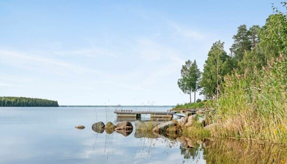 Rannasta pääsee vilvoittautumaan.