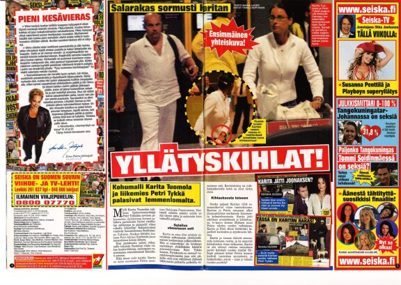 Rakastunut pari ei jahkaillut kihlautumisenkaan suhteen.