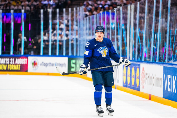 Kasperi kuvattuna vuoden 2023 MM-kisoissa.