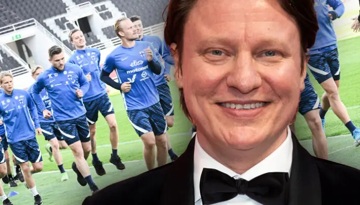 Jaajo Linnonmaa käänsi katseita Olympiastadionilla – käytös herätti hilpeyttä Suomen ja Tanskan välienselvittelyssä