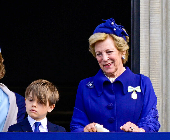 Kuningatar Anne-Marie osallistui serkkunsa Kaarle Kustaan 50-vuotisjubileejuhlaan Tukholmassa.
