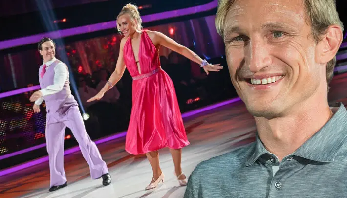 Futistähti Sami Hyypiä kannusti ex-rakastaan TTK-Emmaa studiossa: näin lämpimästi he kohtasivat kulisseissa - kuva!