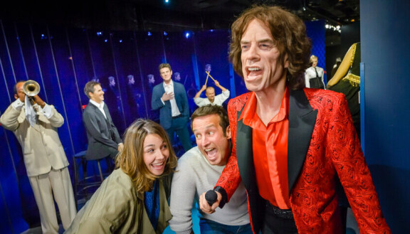 Tältä näyttää parisiilaismuseo Grévinin Mick Jagger, eli periaatteessa vahahamot kyllä osataan siellä mainiosti, vaikka nyt lipsahdus sattuikin.