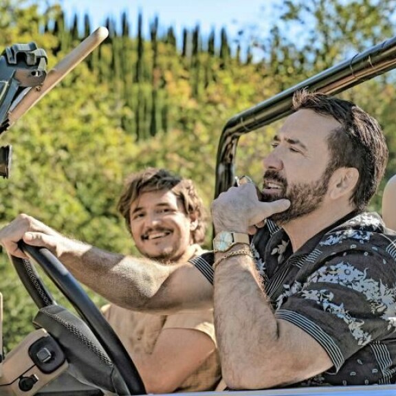 Cage parodioi tähti-imagoaan elokuvassa Suurenmoisen lahjakkuuden sietämätön taakka, jossa näyttelee myös The Last of Us -sarjan Pedro Pascal. Suurenmoisen lahjakkuuden sietämätön taakka -elokuva
