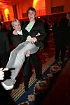 Matti Nykänen ja Jasper Pääkkönen Berliinin elokuvajuhlilla vuonna 2006.