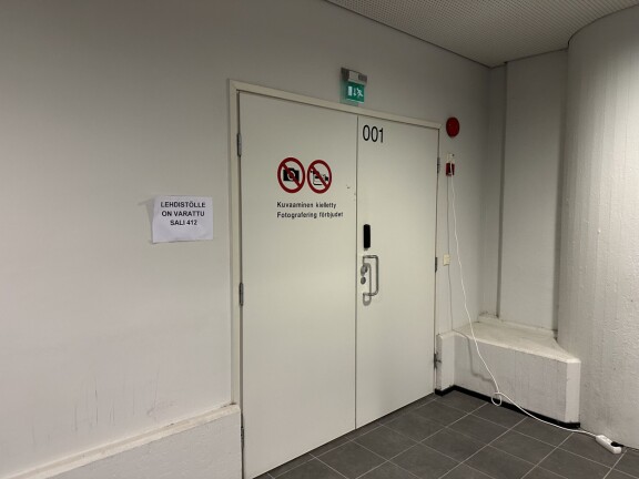 Turvasalin 001 sisäänkäynti.