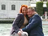 Jutta ja Petteri kuvattuna lemmenlomalla Italian Venetsiassa 2003.