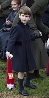 Prinssi Louis osallistui ensimmäistä kertaa Sandringhamin joulukirkkoon viime vuonna.