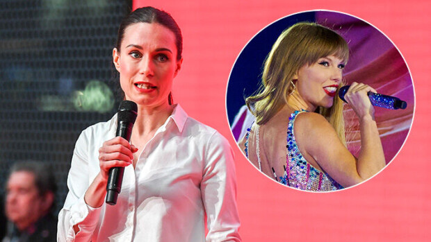 Oho! Sanna Marin astelee Taylor Swiftin jalanjäljissä legendaarisen stadionin lavalle Sanna Marin ja Taylor Swift