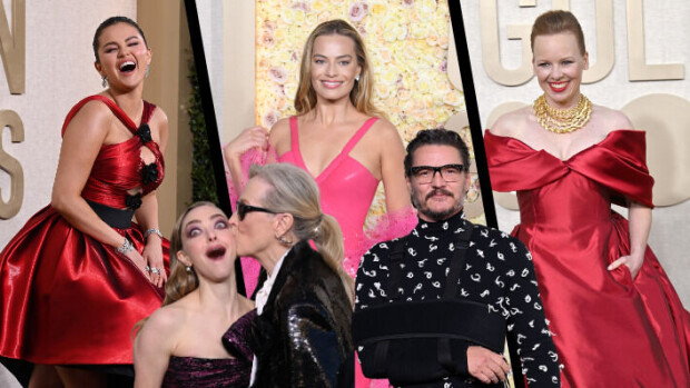 Golden Globe -gaalan pukuloisto ja käänteet: Alma Pöysti himmensi jenkkitähdet, Meryl Streep pussasi leffatytärtään...