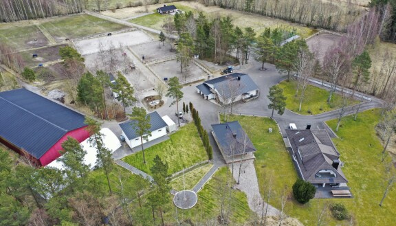 Stefun Hangon residenssiin kuului hevostalli, ulkotenniskenttä sekä ulkokuntosali.