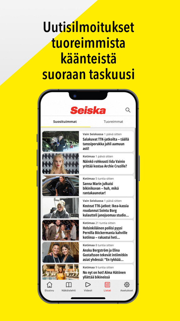 Tilaamalla uutisilmoitukset pysyt ajan tasalla päivän tapahtumista ja käänteistä.
