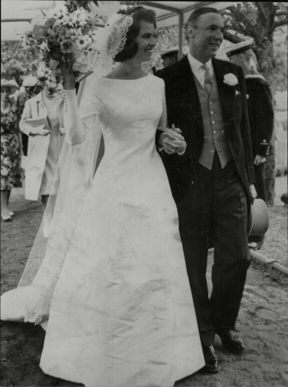 Margaretha oli tyylikäs morsian vuonna 1964.