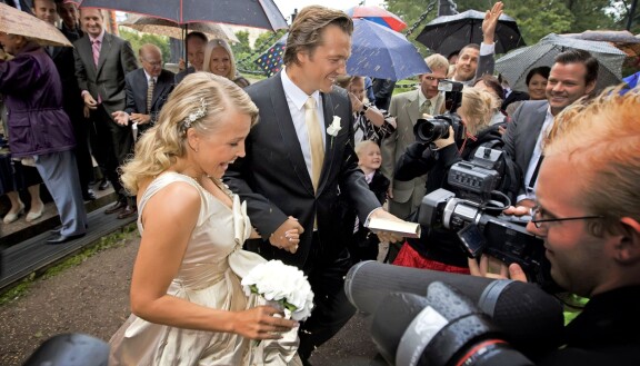 Maritan ja Tomin hääpäivä vuonna 2008.