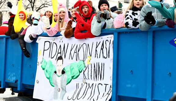 Ei ole yllätys, että Käärijääkin nähtiin abirekoissa.