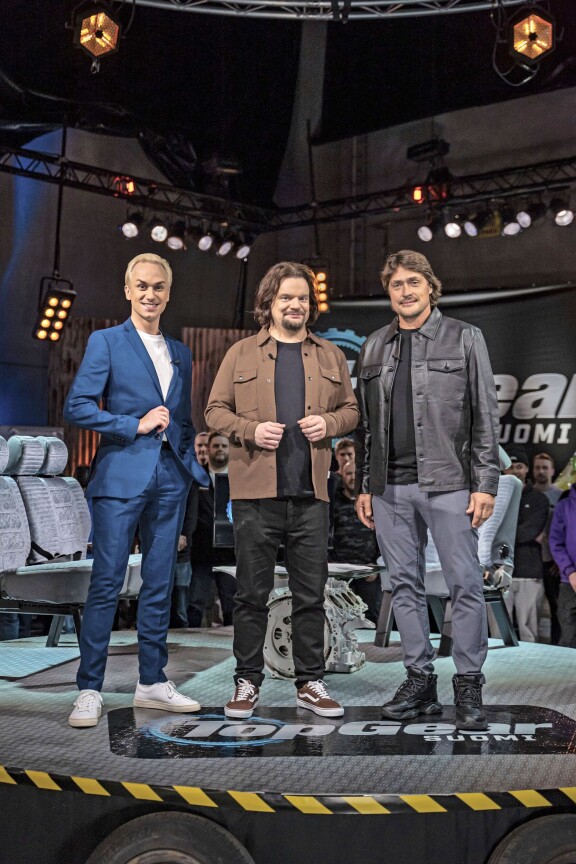 BBC:ltä tutun rempseän autoohjelman juontajajengi Suomi-versiossa on Christoffer Strandberg, Ismo Leikola ja Teemu Selänne.