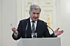 Sauli Niinistö piti viimeisen tiedotustilaisuuden presidenttinä Presidentinlinnassa 29.2.