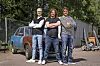 Christoffer Strandberg (vas.), Ismo Leikola ja Teemu Selänne tekivät Top Gear Suomi -ohjelmaa kaksi kautta.