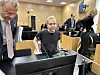 Aleksanteri Kivimäki oli pukeutunut oikeudessa rennosti mustaan t-paitaan.