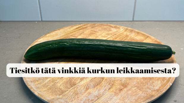 Oletko leikannut kurkun aina väärin? Näin leikkaat täydellisiä kurkkusiivuja