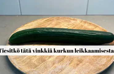 Oletko leikannut kurkun aina väärin? Näin leikkaat täydellisiä kurkkusiivuja