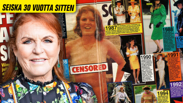 Sarah Ferguson joutui alastonkuvaskandaalin uhriksi – kohuherttuattarella oli ongelmia jo 30 vuotta sitten