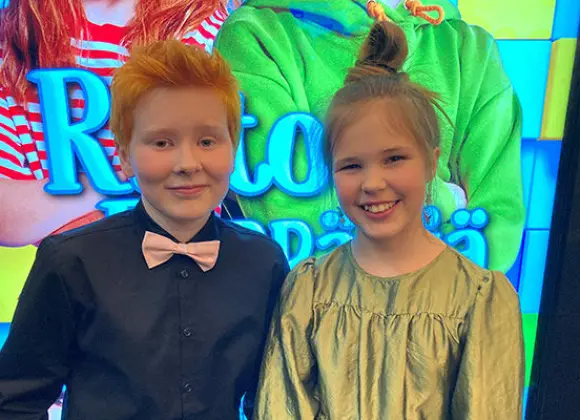 Risto Räppääjä -tähdet Otso ja Meri hyppäsivät syvään päätyyn elokuvanäyttelijöinä: ”Tämän jälkeen esiintyminen ei jännitä enää ollenkaan”