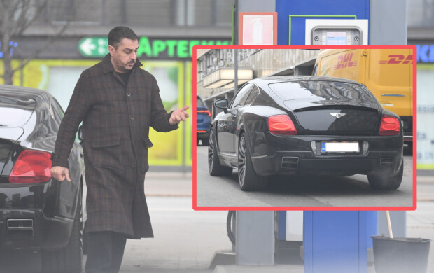 Paparazzikuvat! Arman Alizad kaasutteli ökyautollaan Espalla – hymy hyytyi bensa-asemalla