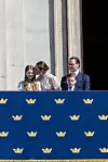 Kruununprinsessa perheineen oli hempeällä tuulella.