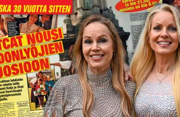 Virpi ja Katja Kätkä olivat nuoria, villejä ja vapaita – Seiska oli 30 vuotta sitten CatCatin kintereillä viisuhuumassa