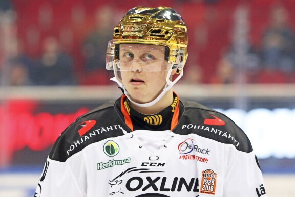Valtteri Puustinen on NHL-seura Pittsburgh Penguinsin sopimuspelaaja. Kuva HPK:n nutusta.