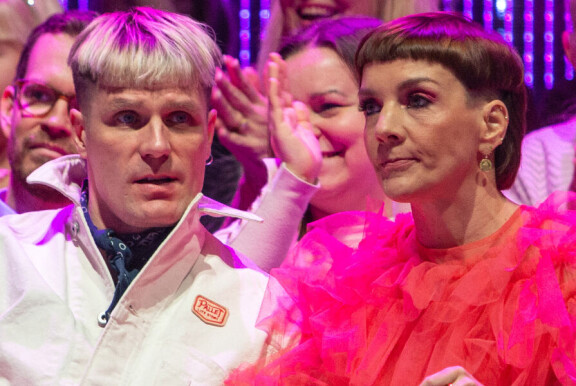 Jotti ja Maria Tanssii tähtien kanssa -nauhoituksissa vuonna 2019. Tuossa vaiheessa pikkulapsiarki oli jo takana.