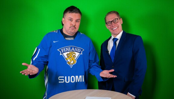 Tasavallan presidentti Alexander Stubb ehti luonnollisesti Seiskan MM-lätkästudion vieraaksi.