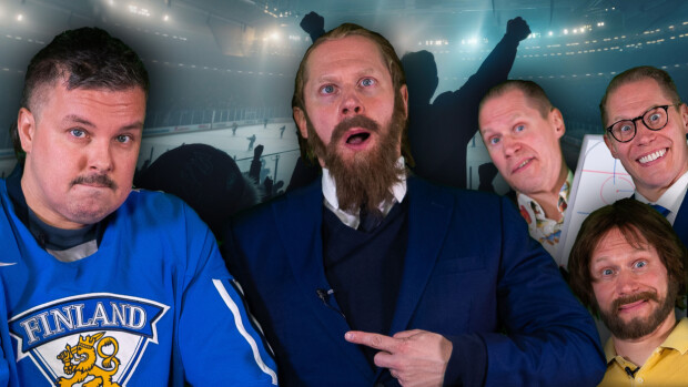 Alex Stubb, Tami Tamminen & Teukka Salama Seiskan MM-studiossa – katso Jarkko Tammisen tajuttomat imitaatiot