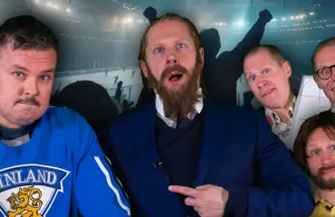 Alex Stubb, Tami Tamminen & Teukka Salama Seiskan MM-studiossa – katso Jarkko Tammisen tajuttomat imitaatiot