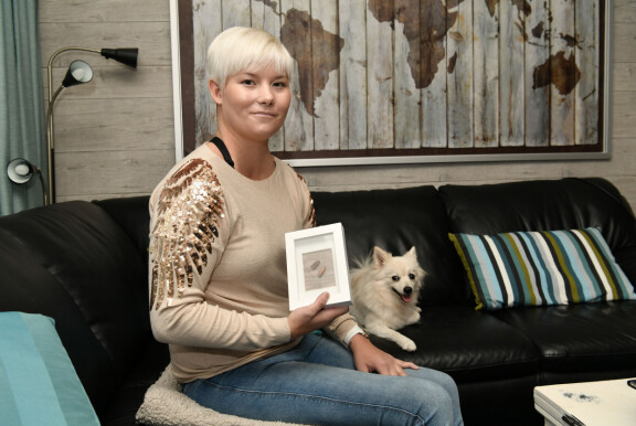 Heidi on säilyttänyt vatsansa lävistäneen luodin.
