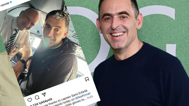 Maailmankuulun snooker-tähden ällistyttävä sattumus Finnairin lennolla: ”Illalla valkoisissa hanskoissa…”