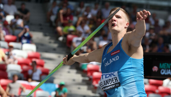 Keihäänheittäjä Oliver Helander.