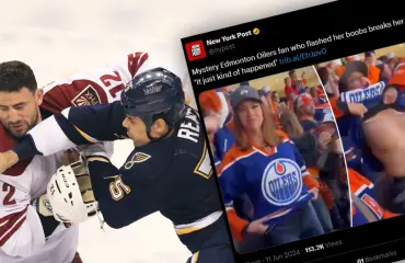 Lätkäfani paljasti rintansa suorassa tv-lähetyksessä – NHL-kovanaamalta alatyylinen reaktio