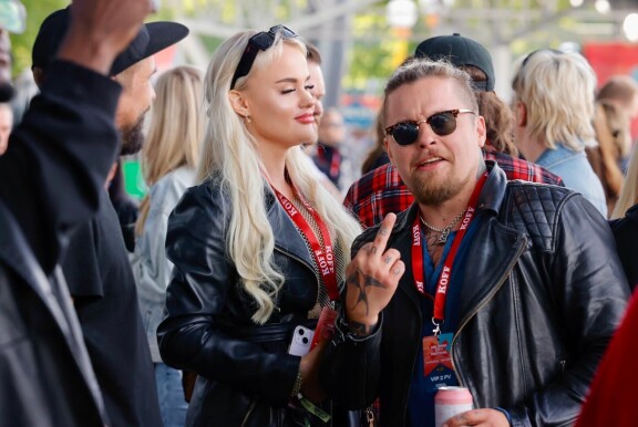 Tunnelma oli katossa myös vip-alueella.