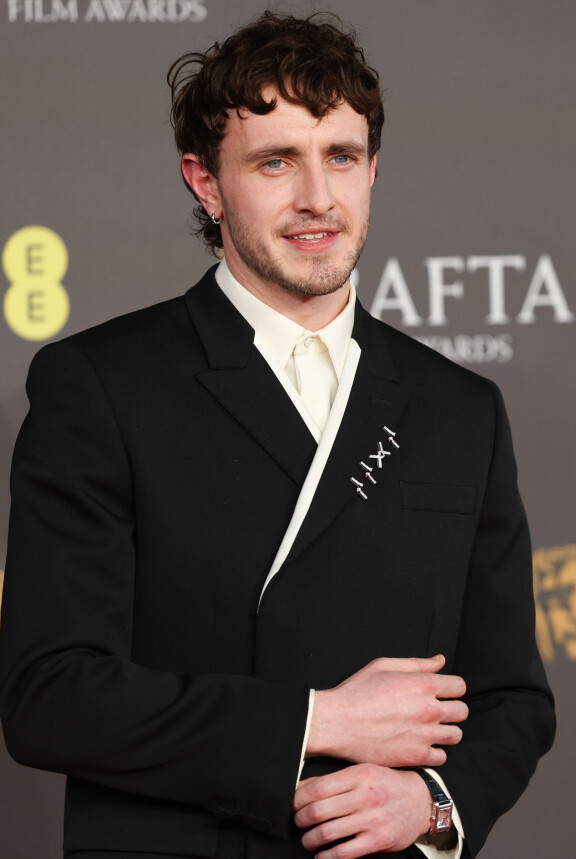 Paul Mescal helmikuussa järjestetyssä Bafta-gaalassa.